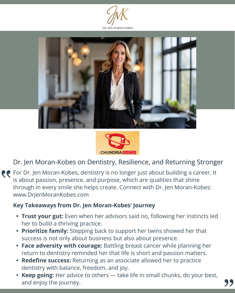 The Chandria Show feature featuring Dr. Jen Moran