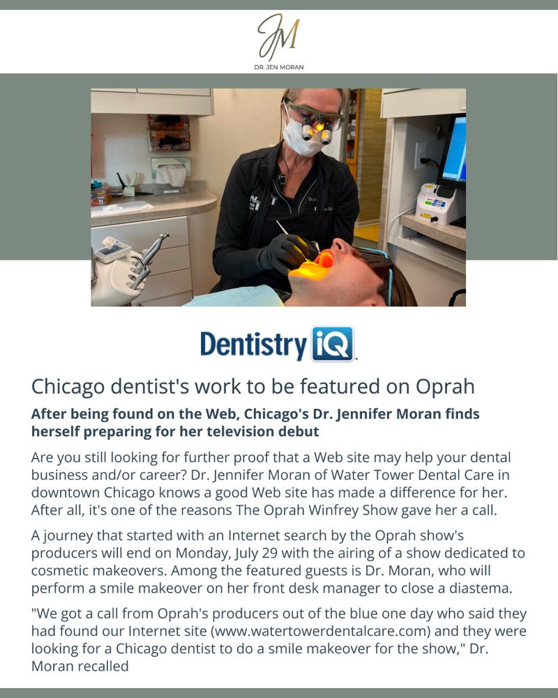 Dentistry IQ feature featuring Dr. Jen Moran