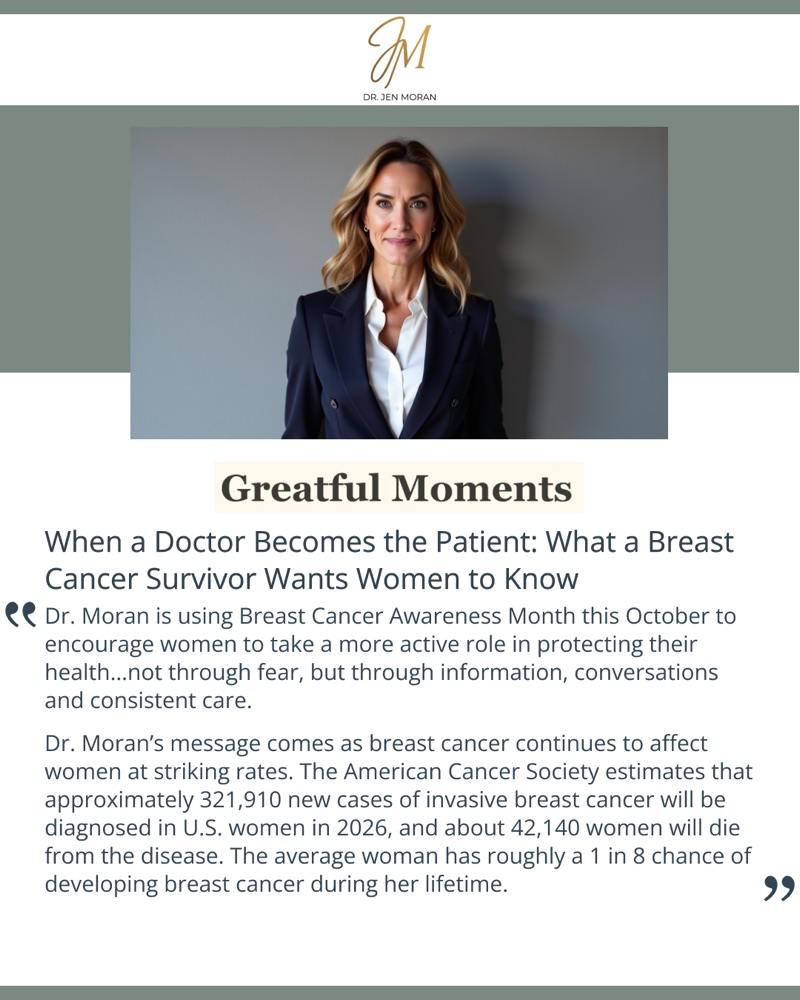 Grateful Moments feature featuring Dr. Jen Moran