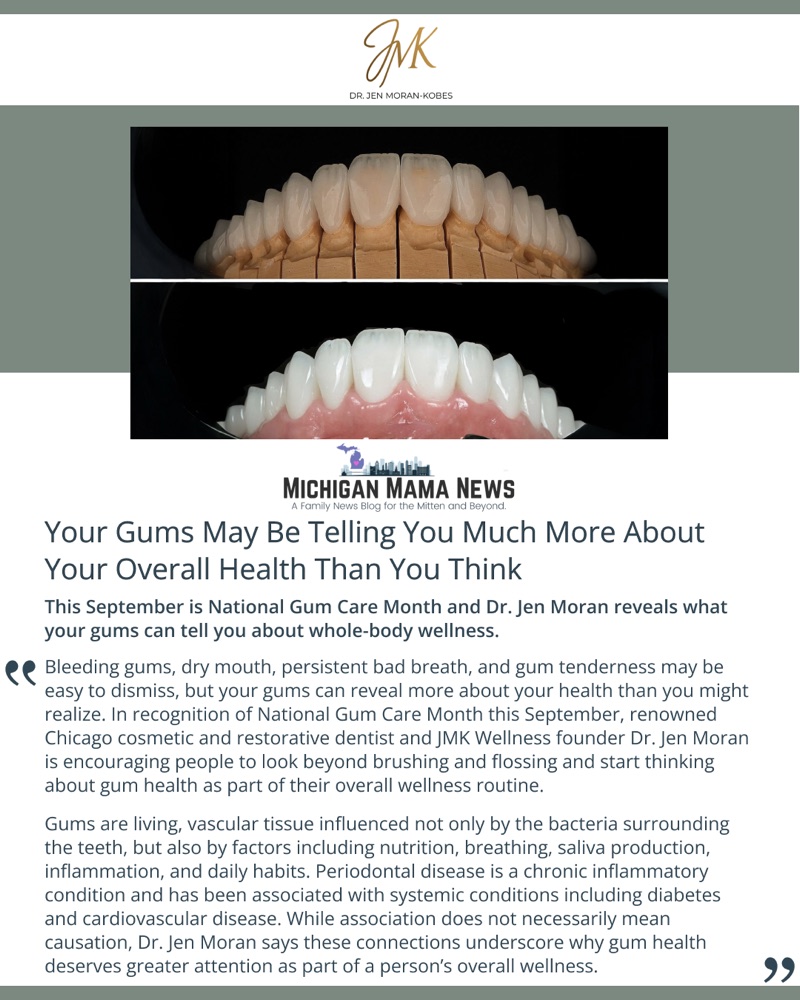 Michigan Mama News feature featuring Dr. Jen Moran