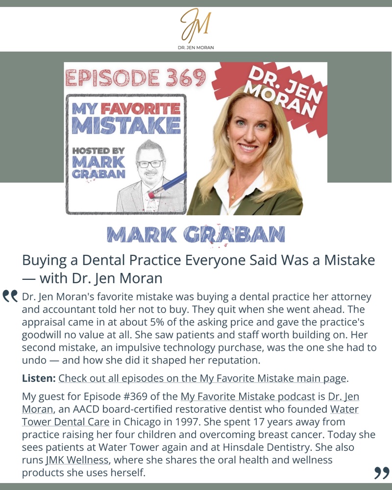 My Favorite Mistake feature featuring Dr. Jen Moran